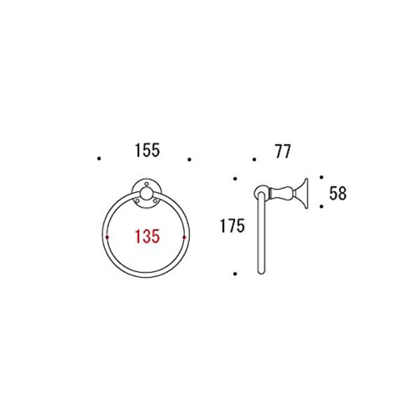 Goriki Island Towel Ring 640820 Online now - Image 3