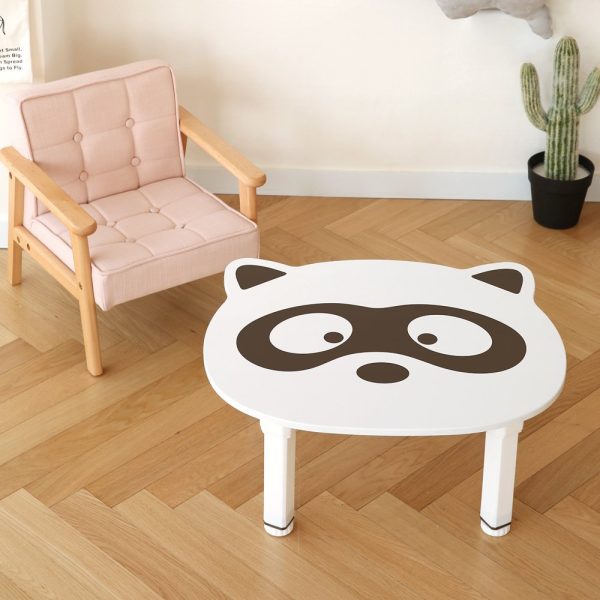 Room and Home Table Kids Petit Raccoon Kids White 47.6 × 57.5 × 25.5cm Online now - Image 4