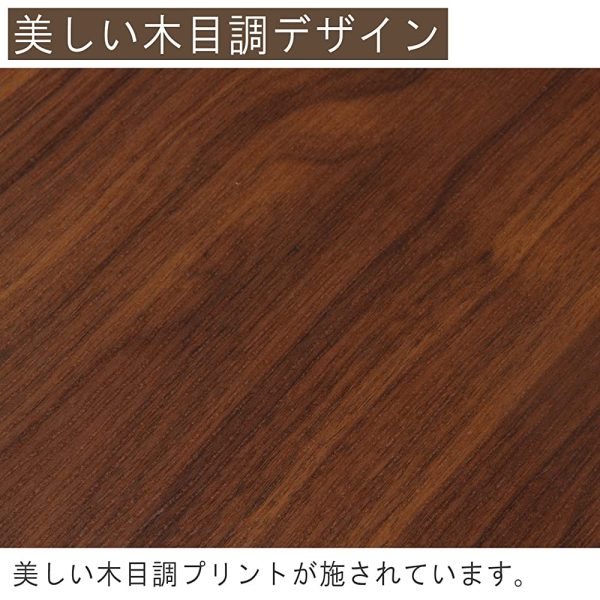 Fuji Trading Folding Low Table Width 80cm Whitewash 10863 Supply - Image 4