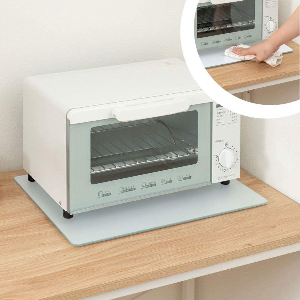 Belca Heat-resistant Glass Multiplate Lanchon Mat Width 40 × Depth 30 × Thickness 0.75cm White KTP-WH4030 For Sale - Image 2