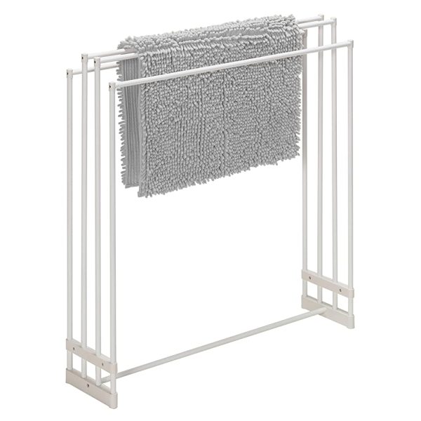 Sekisui Resin Bath Towel Stand White Width 79 x Depth 20 cm STIK-B4 that can be quickly passed from the side and dried 4 sheets Online Hot Sale - Image 3