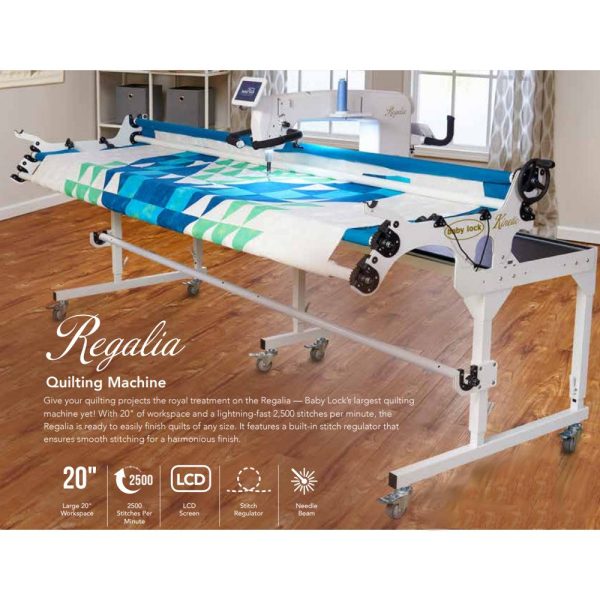 Baby Lock BLRG20 Regalia Longarm Quilting Machine with Kinetic Frame Online Sale - Image 2