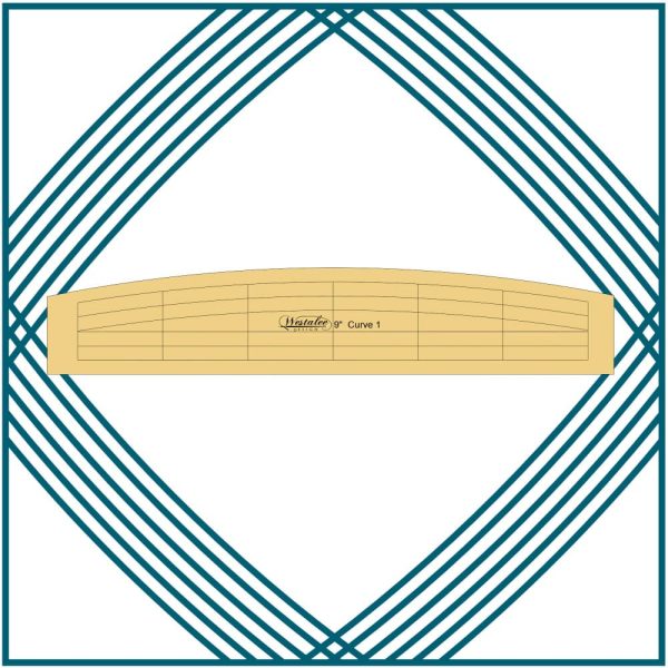 Westalee Design 9  Curve 4pc Template Set Online Sale - Image 3