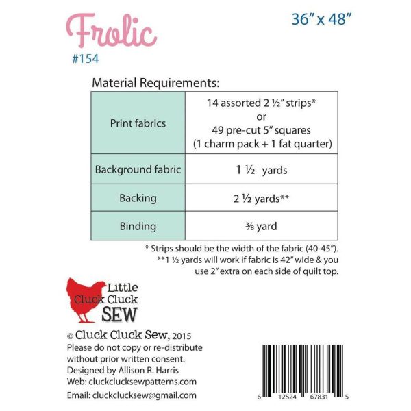 Frolic Mini Quilt Pattern Cheap - Image 3