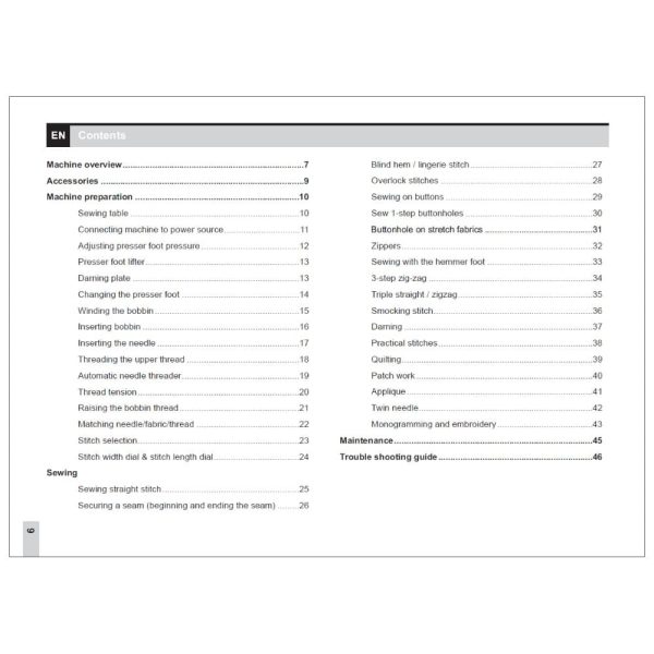 EverSewn Sparrow 15 Instruction Manual Online now - Image 2