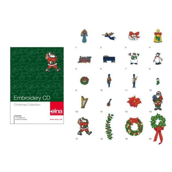 Christmas Embroidery Collection CD, Elna #253442008 Discount