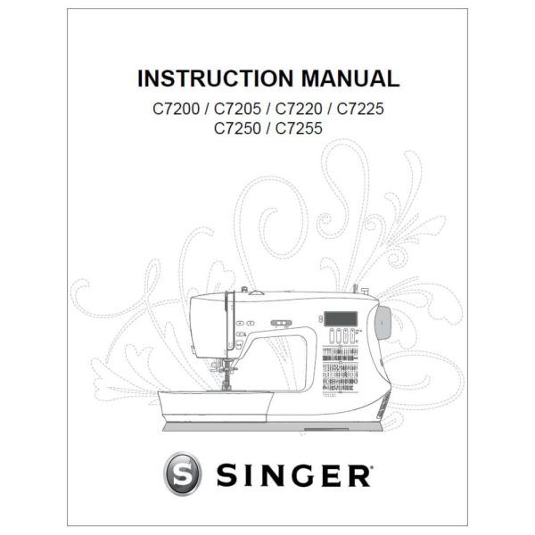 Singer C7 Series Instruction Manual For Sale