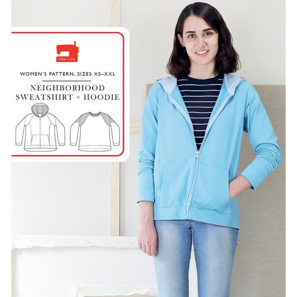 Neighborhood Sweatshirt and Hoodie Pattern, Liesl & Co. Hot on Sale