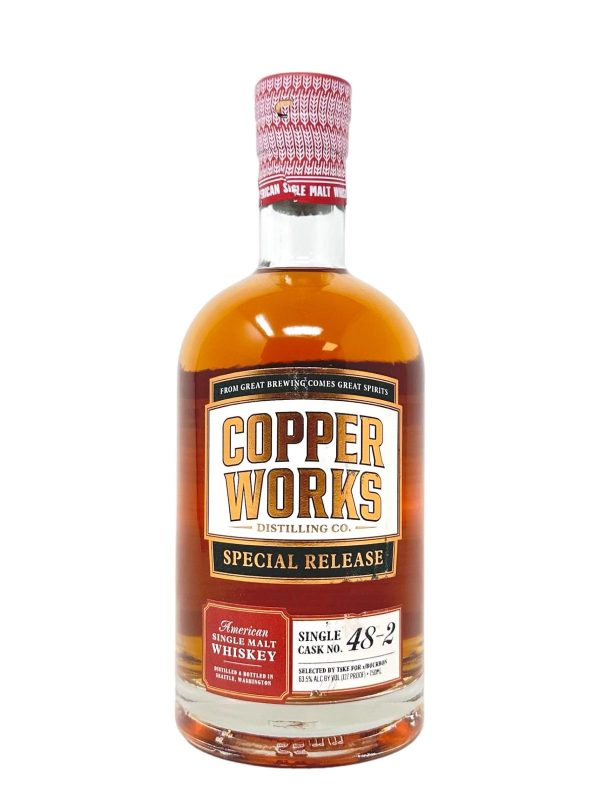 Copperworks Distilling Special Release American Single Malt Whiskey Single Cask no. 48-2 - Selected by T8ke r bourbon For Discount